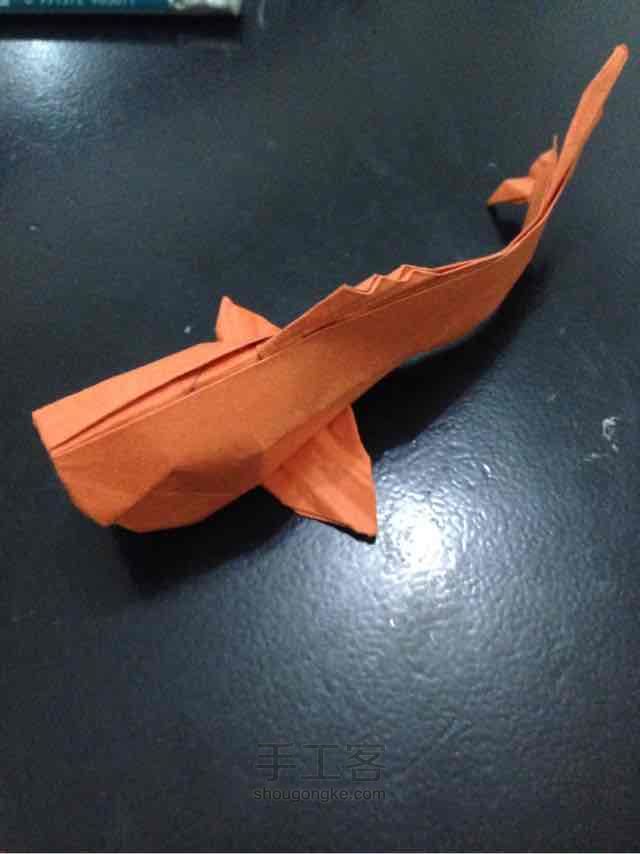 锦鲤鱼折纸 第53步