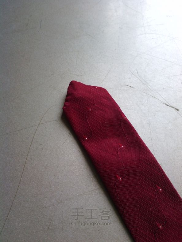 一条旧领带 第3步