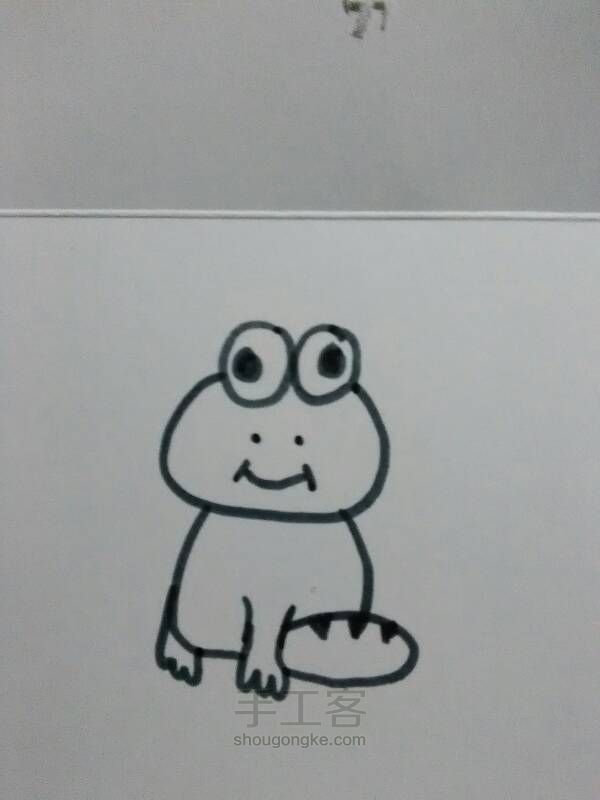小青蛙简笔画 第8步