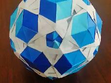 三十个零件花球折纸教程