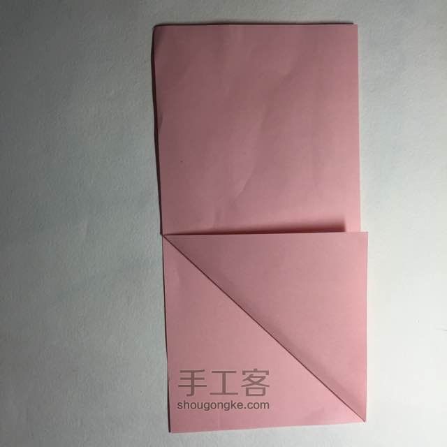（纸花系列十一）一款纸花的折法 第3步