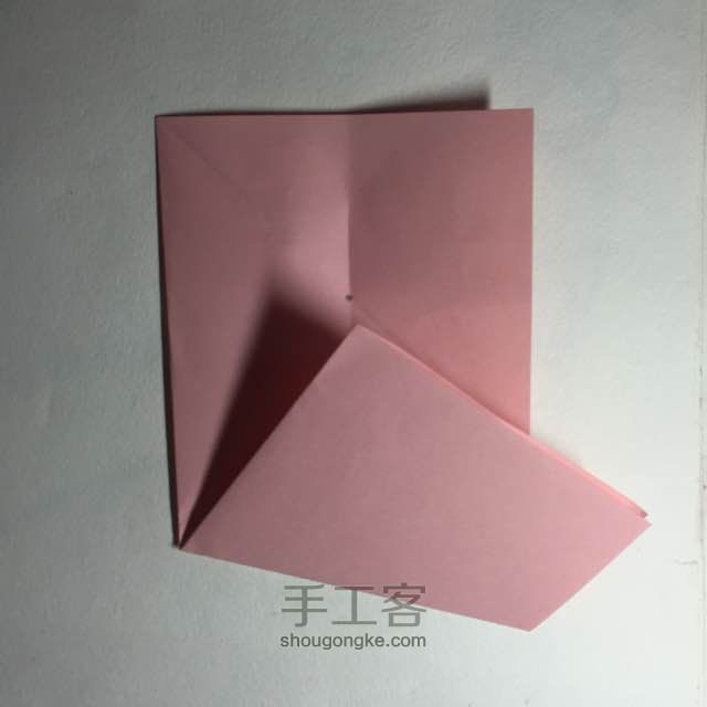 （纸花系列十一）一款纸花的折法 第5步