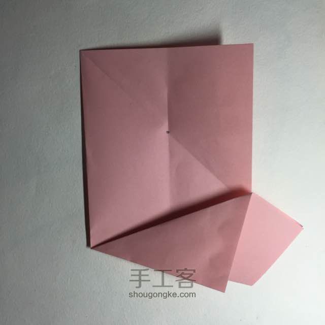 （纸花系列十一）一款纸花的折法 第6步