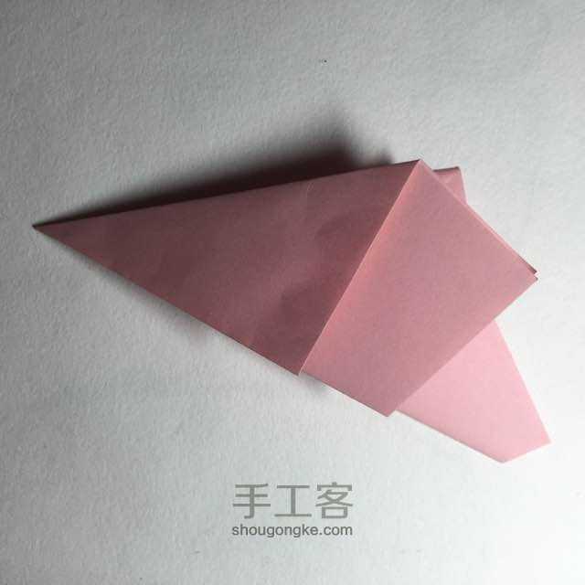 （纸花系列十一）一款纸花的折法 第8步
