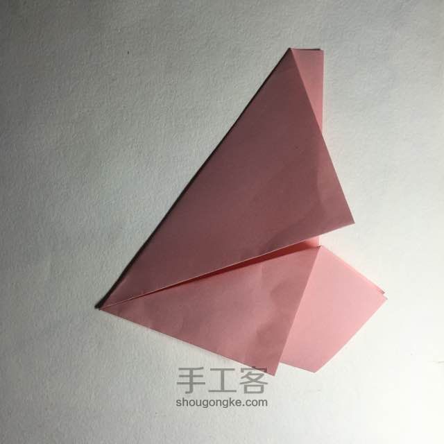 （纸花系列十一）一款纸花的折法 第7步