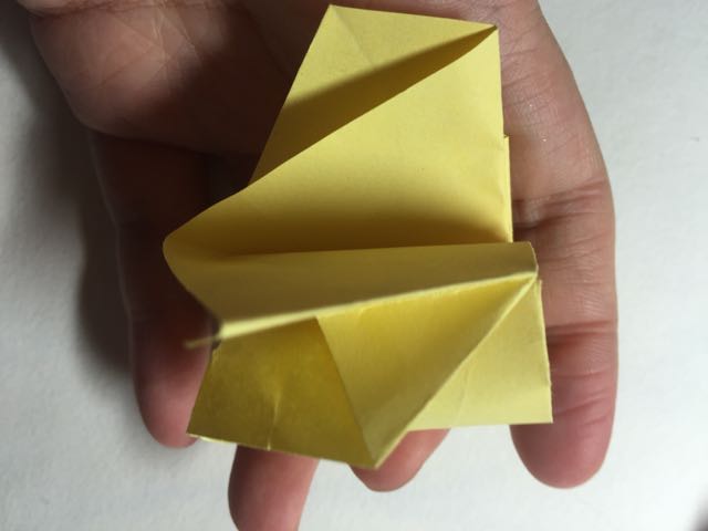 （纸花系列十一）一款纸花的折法 第17步
