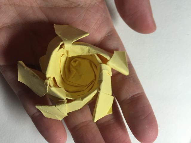（纸花系列十一）一款纸花的折法 第21步