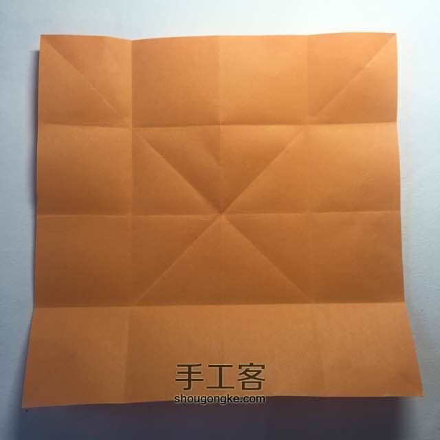 （纸花系列十）一款纸花的折法 第5步