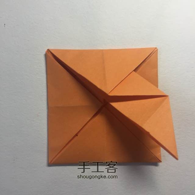 （纸花系列十）一款纸花的折法 第11步