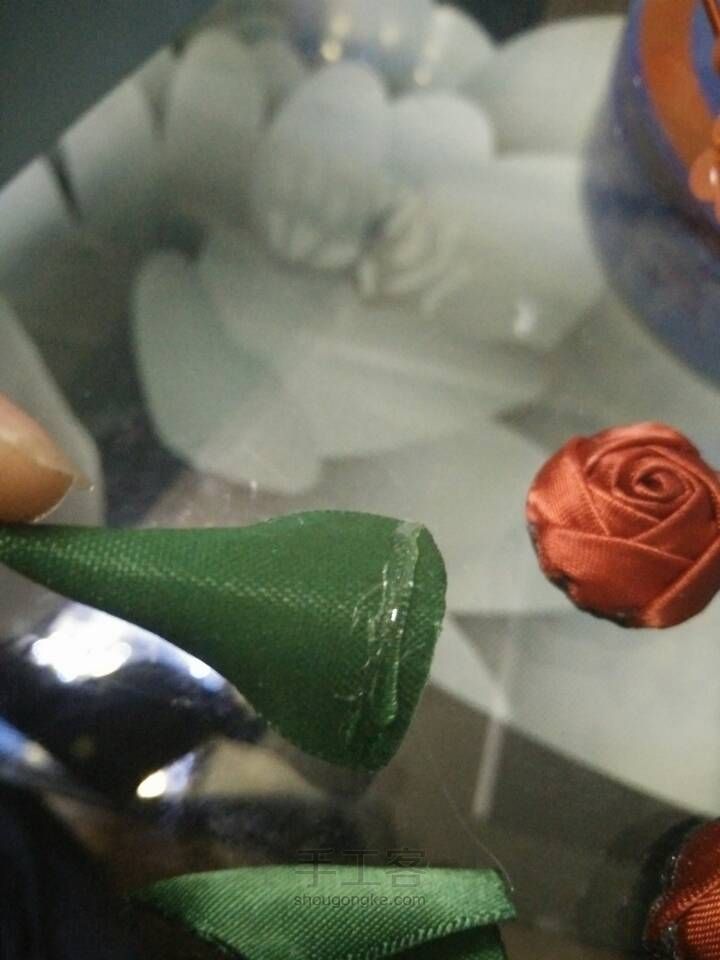玫瑰花发圈 第3步