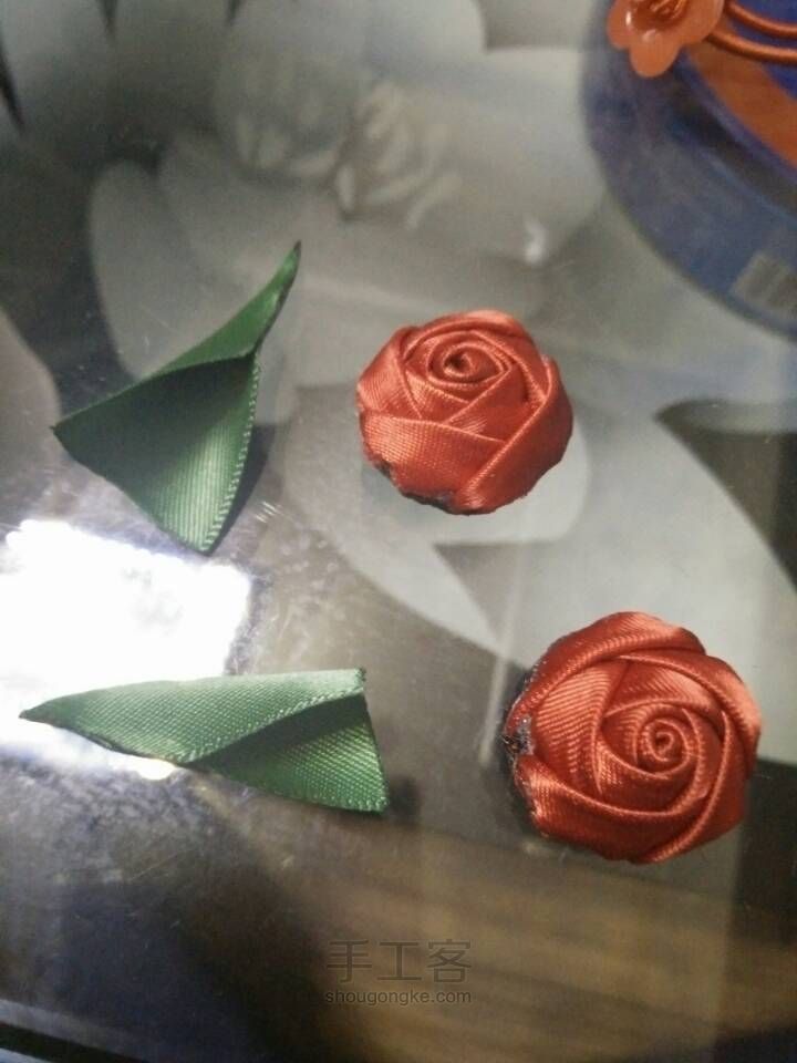 玫瑰花发圈 第2步
