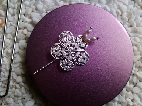 双蝶发钗 第2步