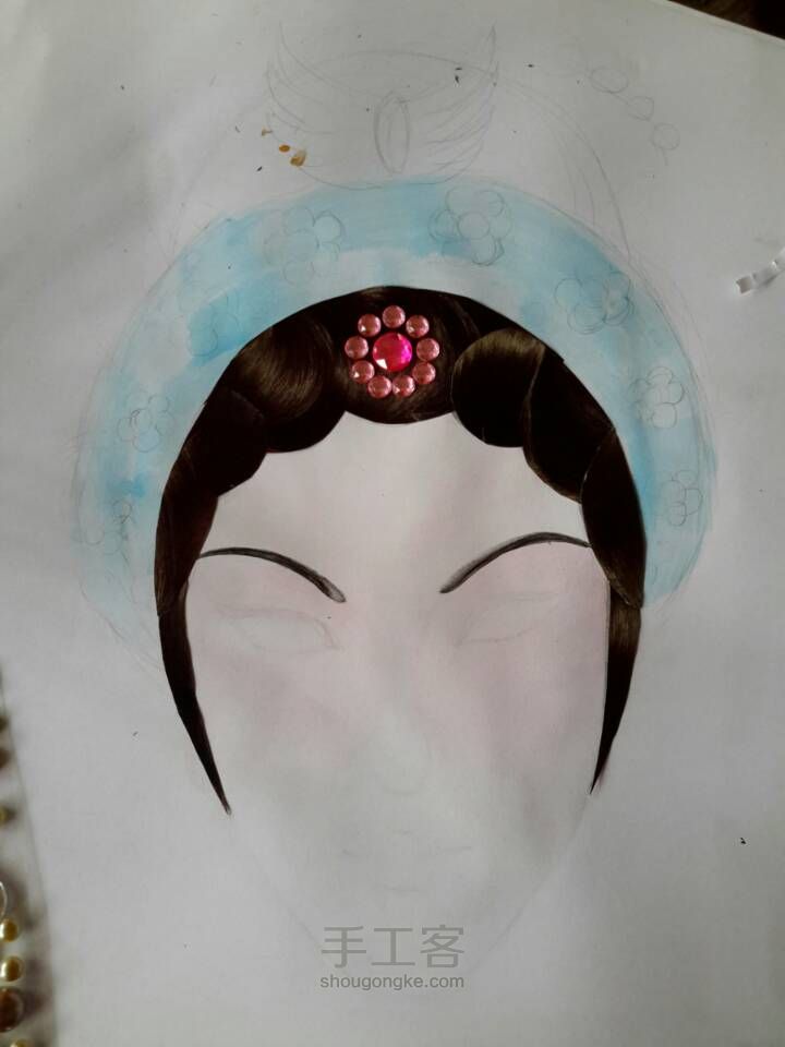 DIY 脸谱 第4步