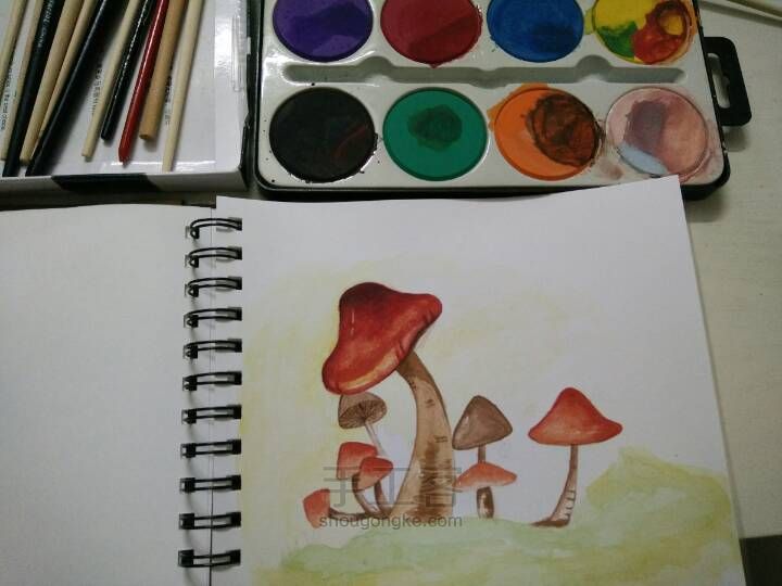 梦幻手绘蘑菇 第5步