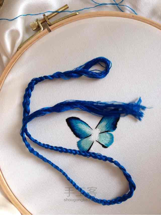 美丽蝴蝶的绣制 第4步
