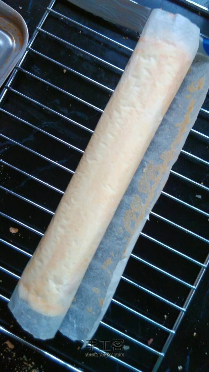 红豆戚风蛋糕卷 第9步