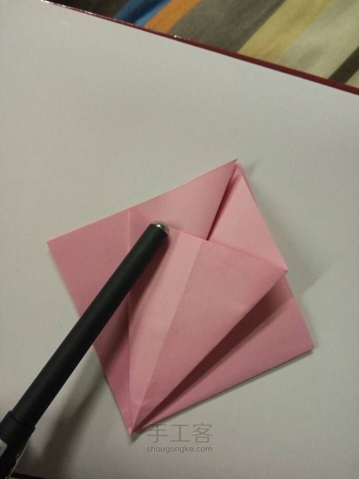 百合花折纸教程 第5步