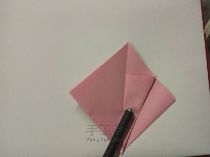 百合花折纸教程 第3步
