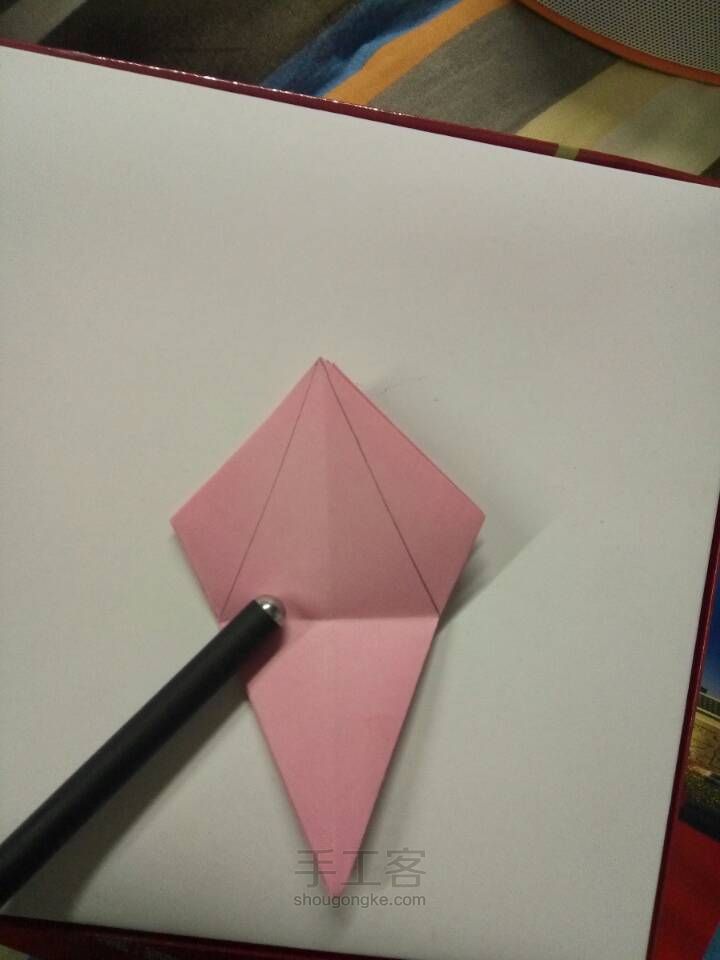 百合花折纸教程 第9步