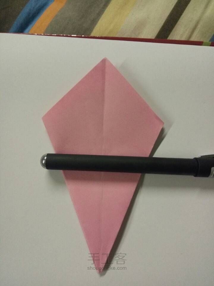百合花折纸教程 第7步