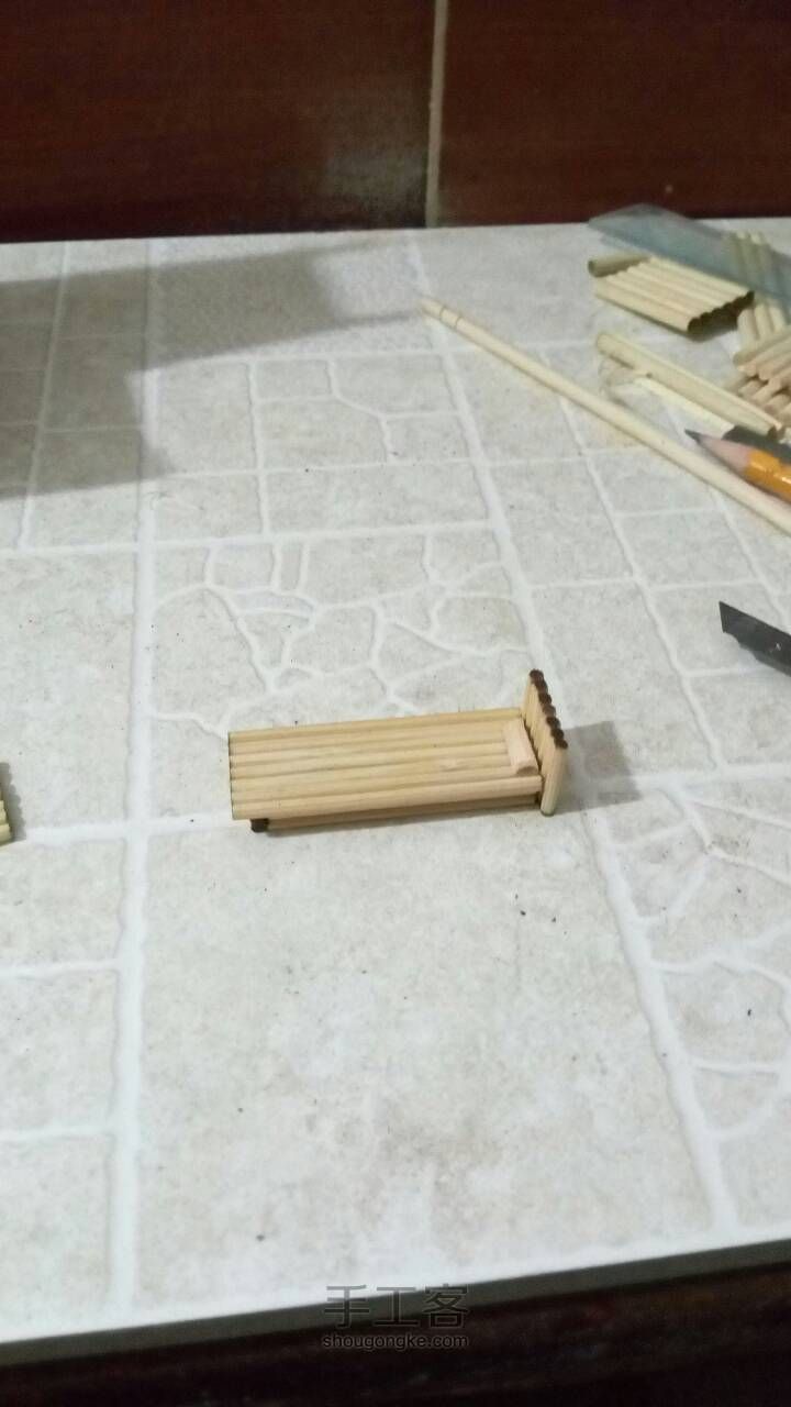 一次性筷子DIY小二楼（可做小夜灯）（材料包，成品均可购） 第19步