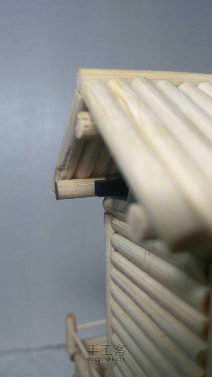 一次性筷子DIY小二楼（可做小夜灯）（材料包，成品均可购） 第21步