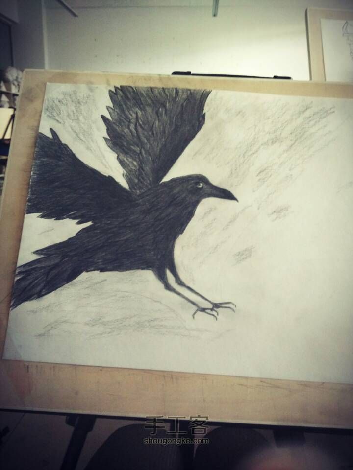 我在学画，这周的乌鸦 第5步