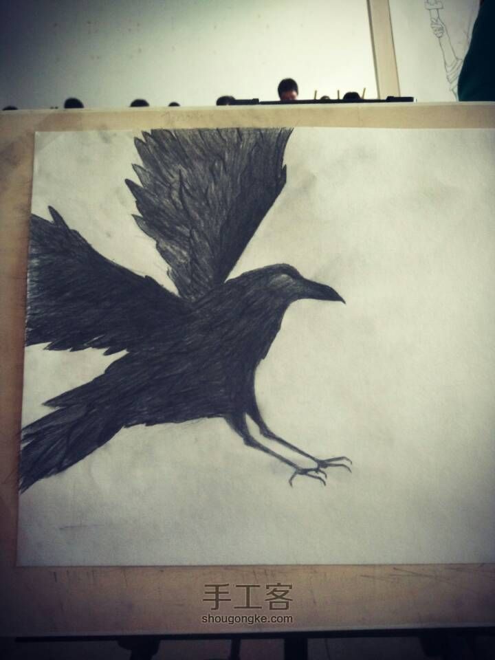 我在学画，这周的乌鸦 第4步