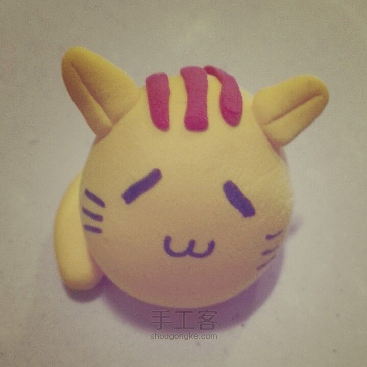 简单版粘土小猫咪 第7步