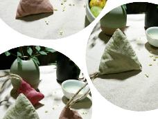 萌萌的粽子型，可以用来装干花瓣、药材，作香包和药囊之用，也可以直接塞碎布，来当挂饰也很美的～