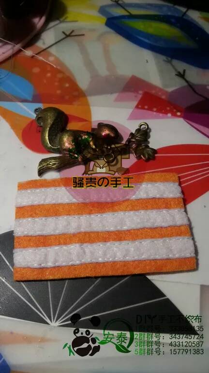 【安泰diy不织布团做】骚贵独家超级小火车 第7步