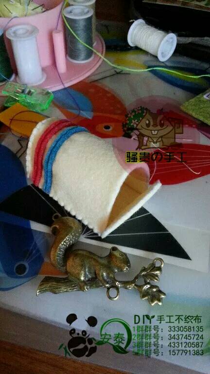 【安泰diy不织布团做】骚贵独家超级小火车 第20步
