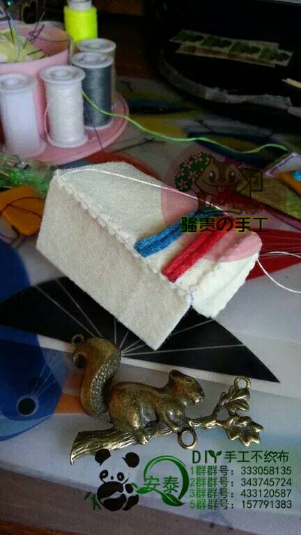 【安泰diy不织布团做】骚贵独家超级小火车 第19步