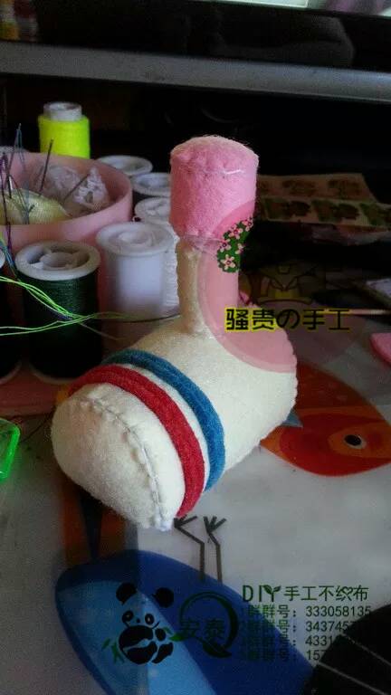 【安泰diy不织布团做】骚贵独家超级小火车 第33步