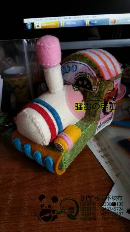 【安泰diy不织布团做】骚贵独家超级小火车 第55步