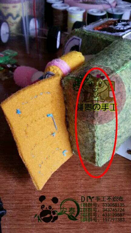 【安泰diy不织布团做】骚贵独家超级小火车 第53步