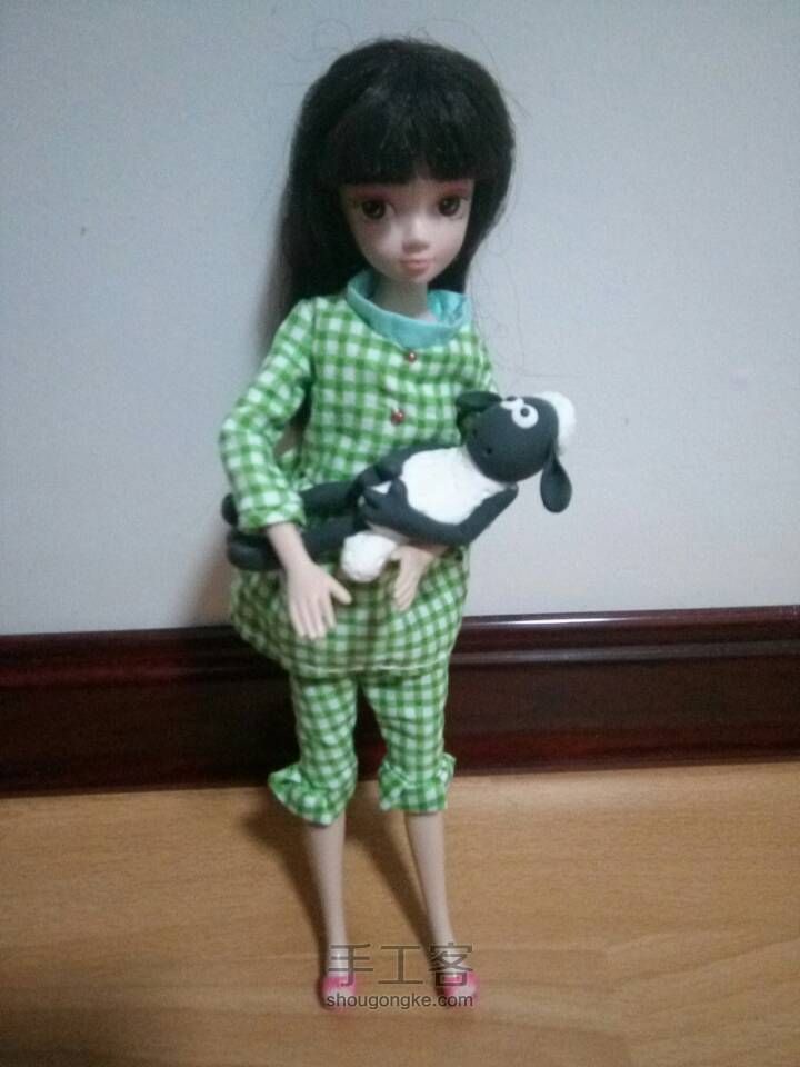 绿色格子冬季家居服✨ 第11步