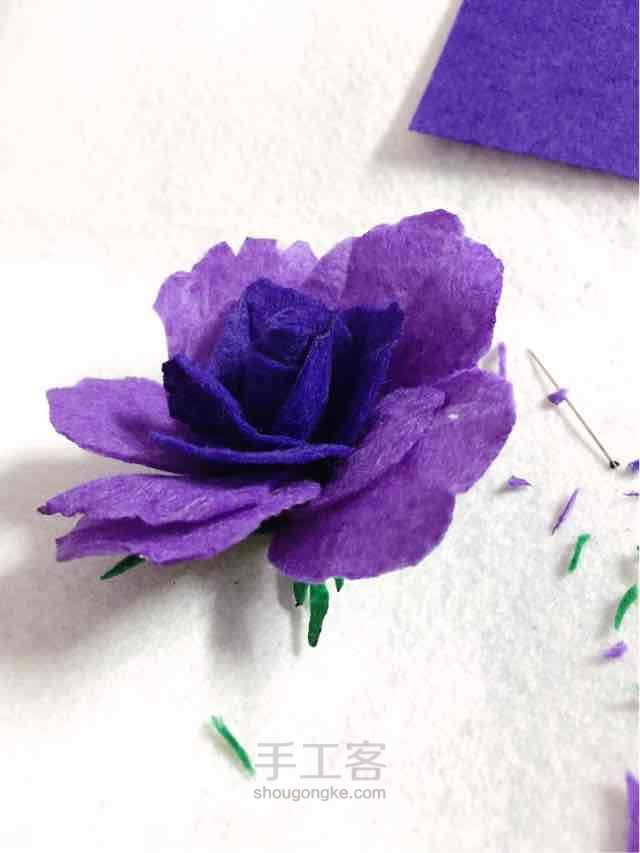 紫色迷人小花-适合高逼格的你 第8步