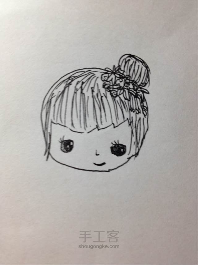 日本女孩卡通可爱 第7步