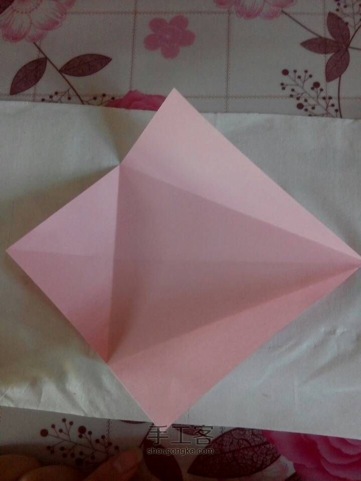 （折纸）樱花糖果盒 第6步