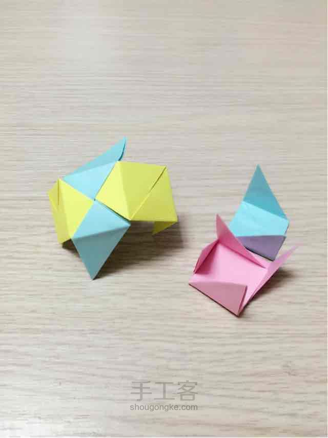 【優姬製作】·彩色正方體.迷你盒子君 第12步