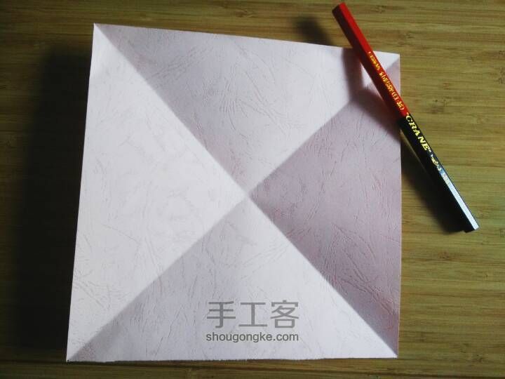 莲花（荷花）手工折纸 第2步