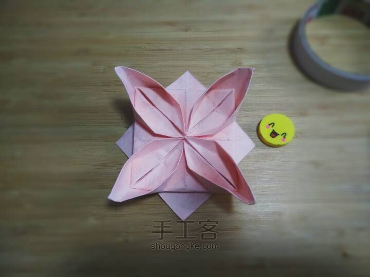 莲花（荷花）手工折纸 第15步