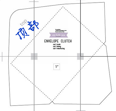 帅到渣渣简单到爆的信封手拿包 第3步