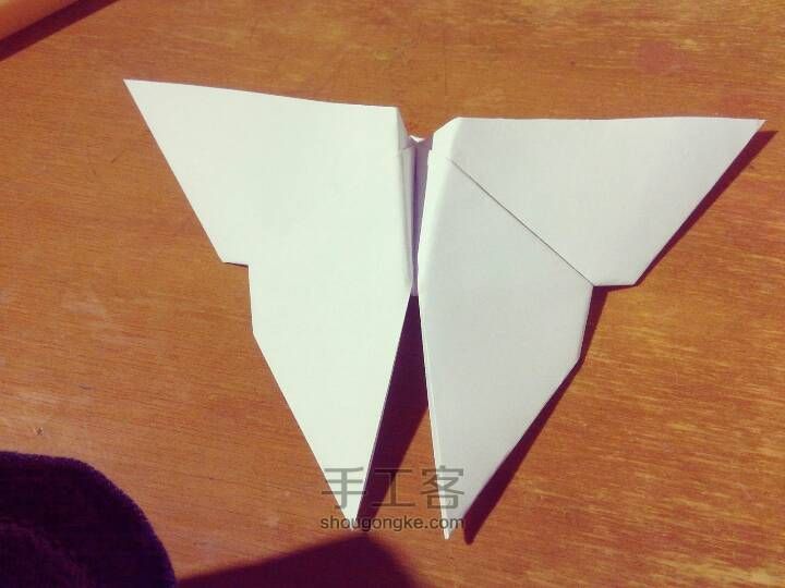 简单的纸蝴蝶（修改版） 第17步