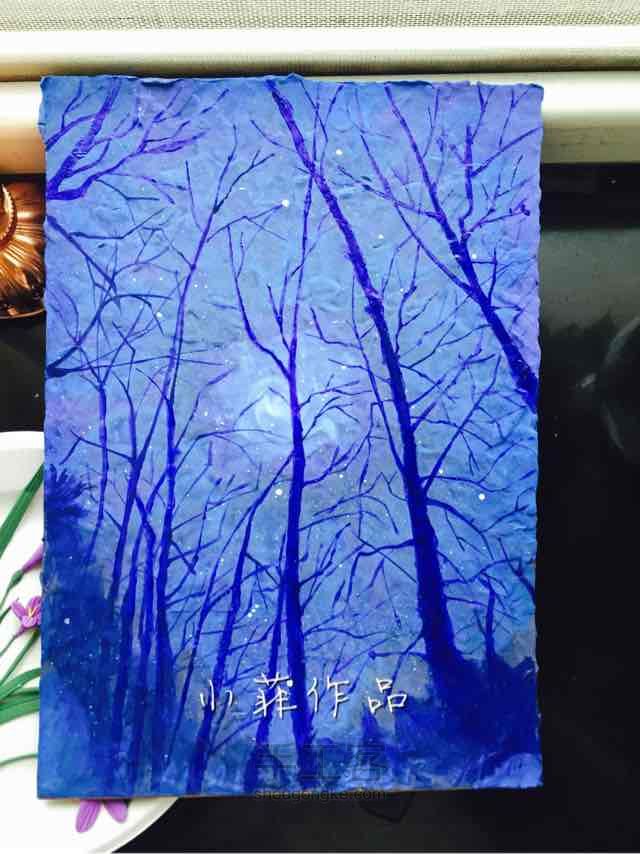 小菲粘土画——夜空中最亮的星 第15步