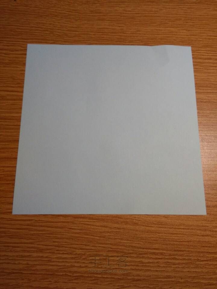 简单的平面折纸——青蛙🐸 第1步