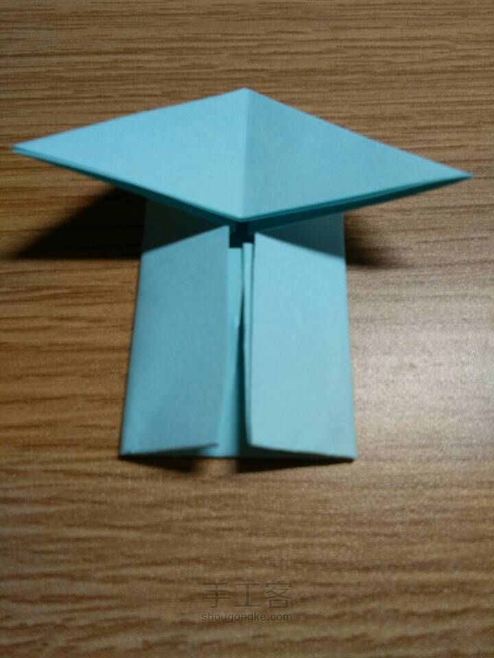 简单的平面折纸——青蛙🐸 第8步