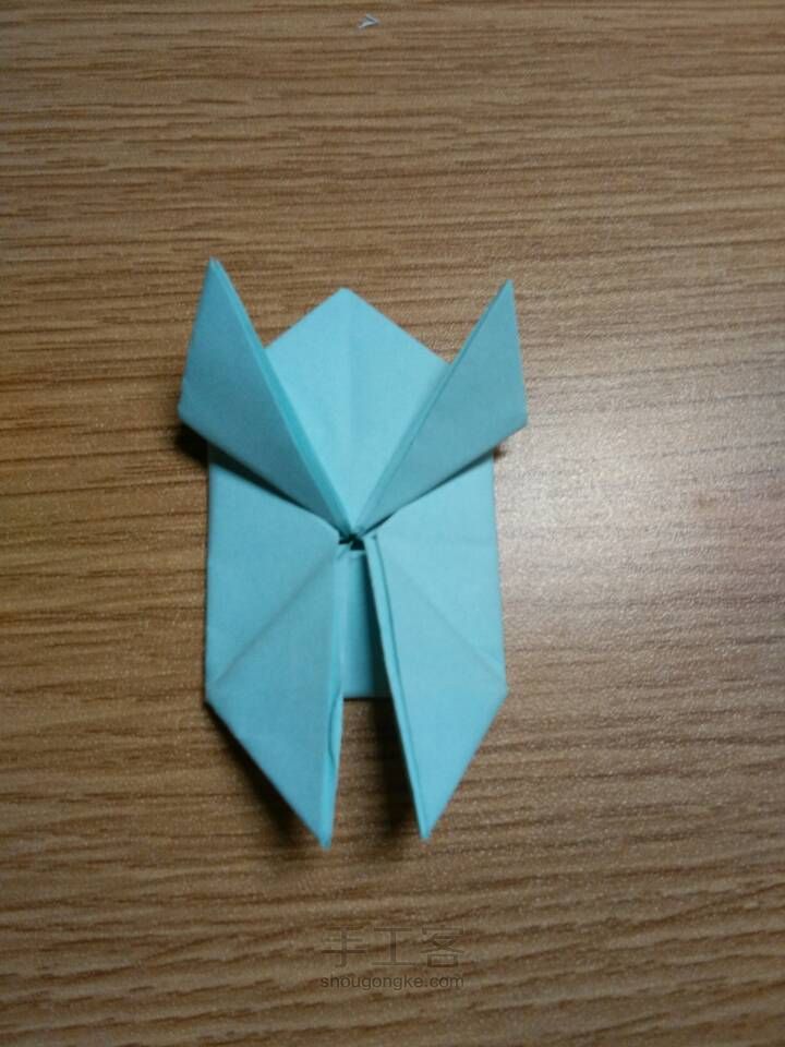 简单的平面折纸——青蛙🐸 第13步