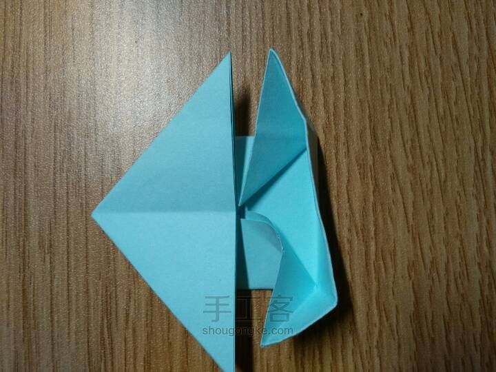 简单的平面折纸——青蛙🐸 第11步